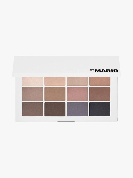 Makeup by Mario Master Mattes Eye Shadow Palette: The Neutrals cool neutral eyeshadow palette on light gray background